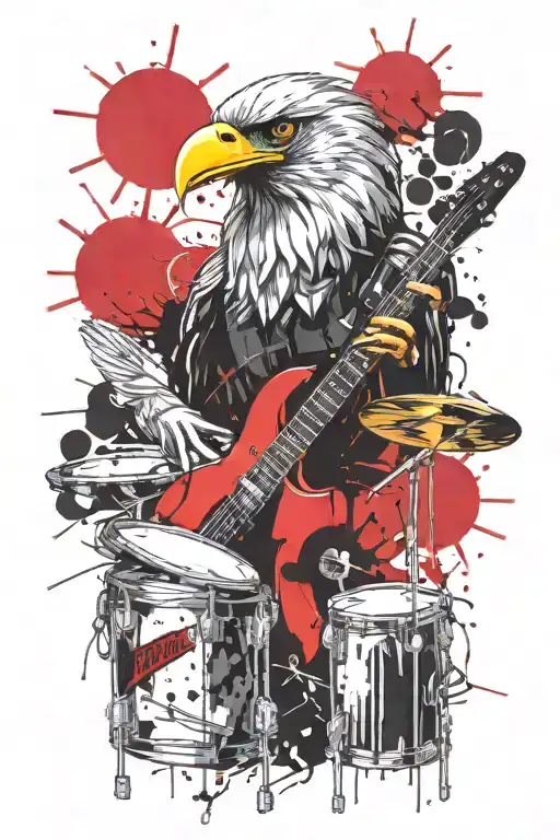 Drumkit And Crow