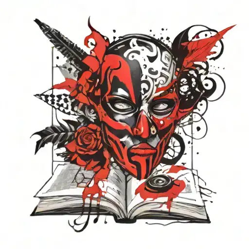 A Mask And A Book