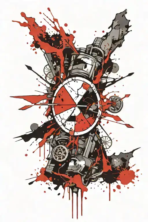 Nuclear Bumb Radioactive Symbol