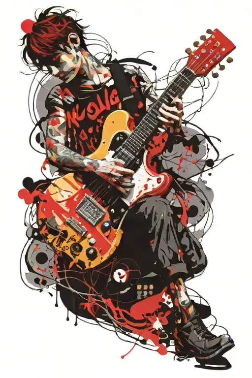 The Person Plays The Guitar Epically