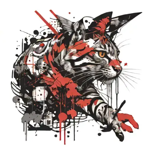 Paleo And Nature And Wildlife And Cat Digging