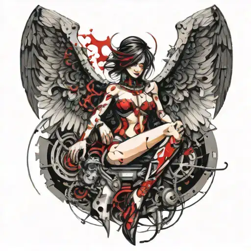 Biomechanical Female Angel