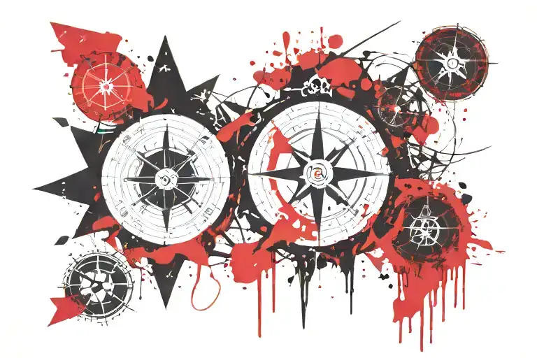 Nordic Compass And Sea