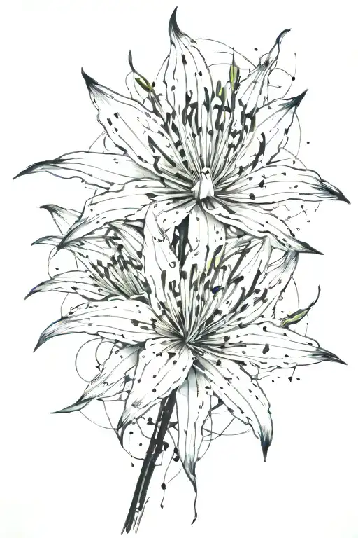 Red Spider Lily Flower