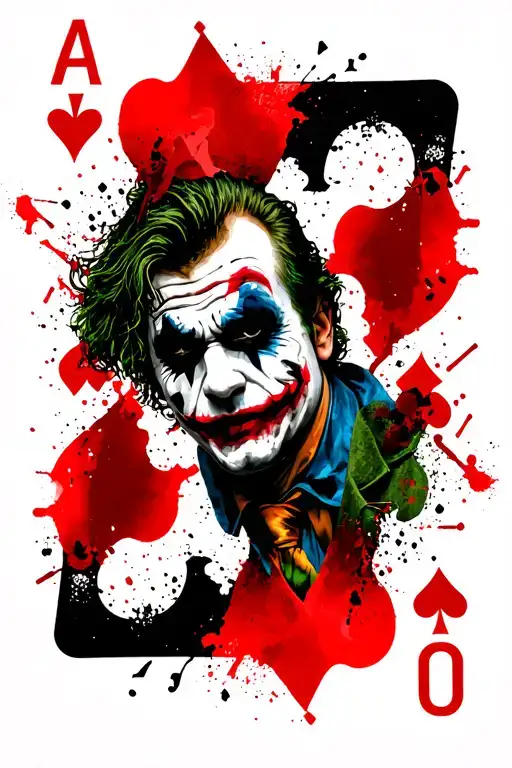 Joker Playing Cards With Jack Nicholson And Heath Ledger