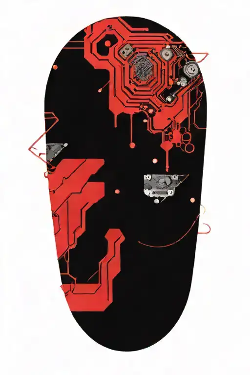 Circuit Board Pattern Forming The Shape