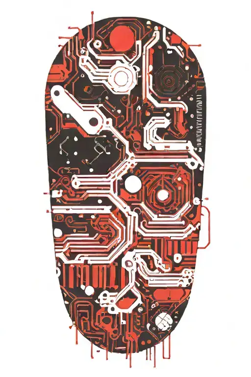 Circuit Board Pattern Forming The Shape