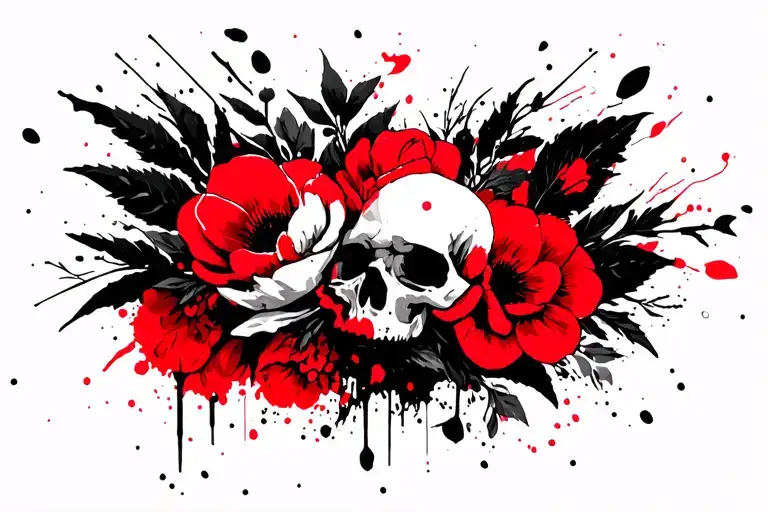 Flowers Surrounding Gothic Inspired