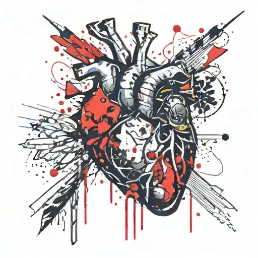 A Heart Broken Into Pieces That A Girl Collects