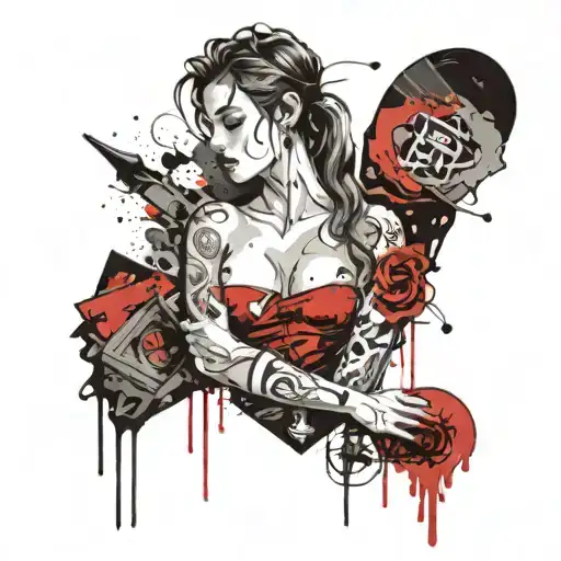 A Broken Heart That A Girl Collects