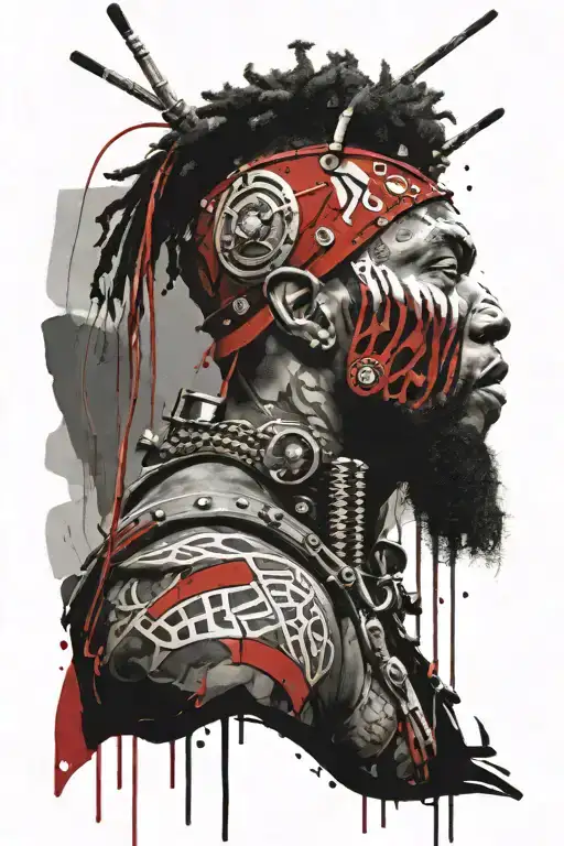 Nigerian Viking Warrior
