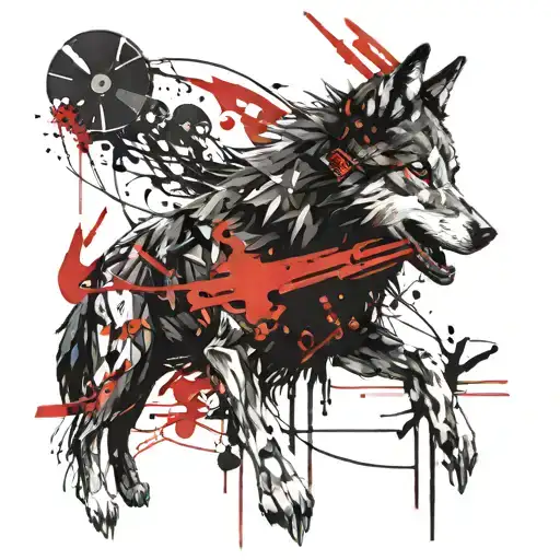 Mechanic Wolf Character