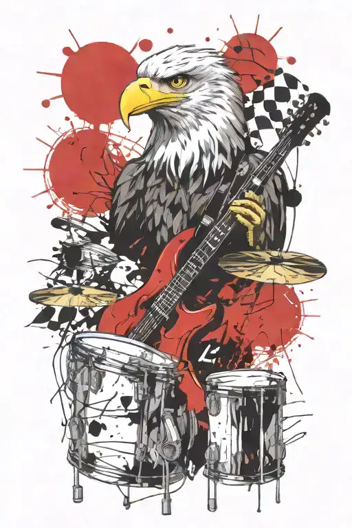 Drumkit And Eagle