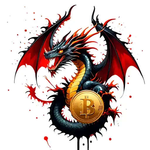 Dragon With A Gold Coins
