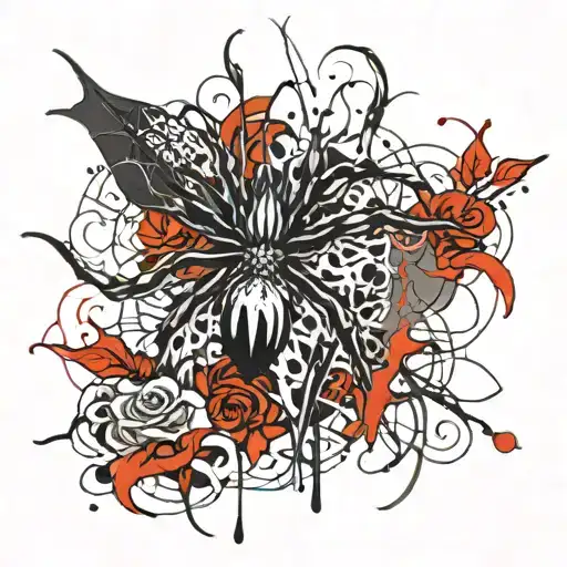 Spider Lily And Rose