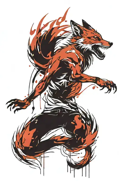 9 Tails Fox Full Body