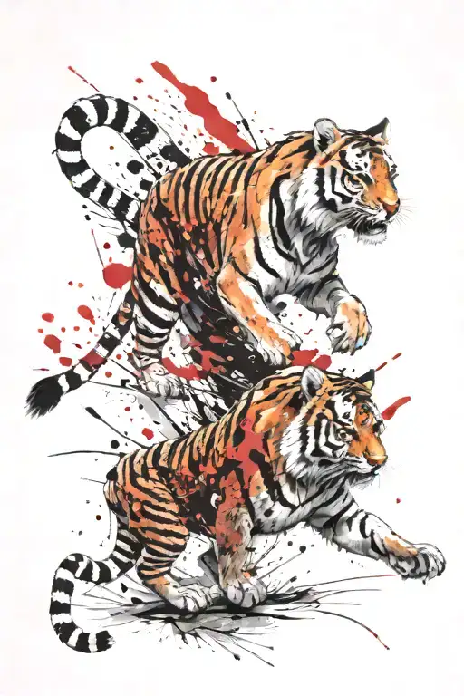 Tiger Fighting