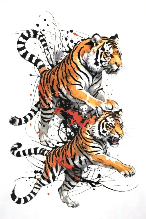 Tiger Fighting