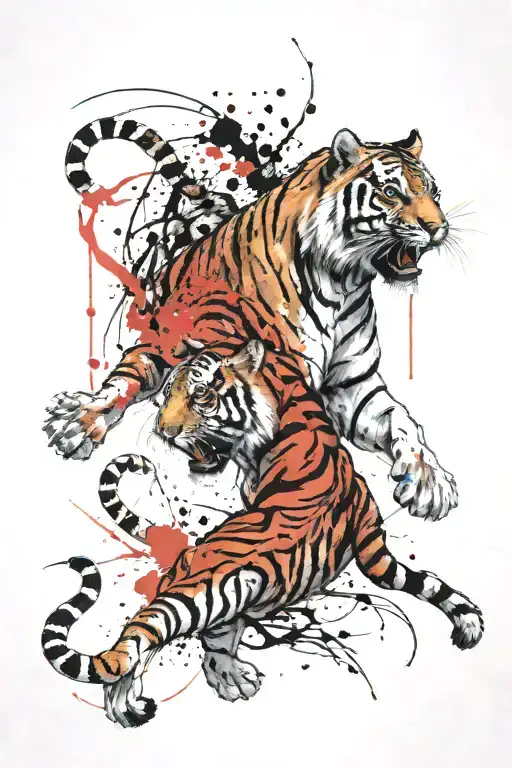 Tiger Fighting