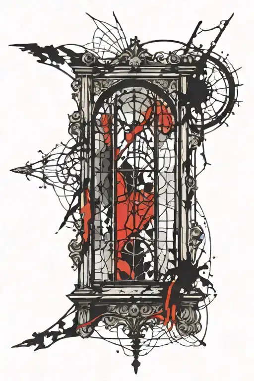 Gothic Window Stain Glass Window