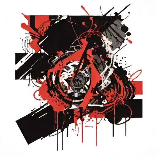 Abstract Lines Connecting Various Types