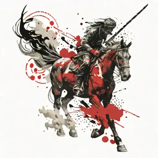 Traditional Warrior With Horse