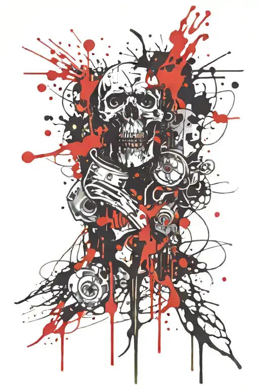 Pretty In Ink Dripping Melting