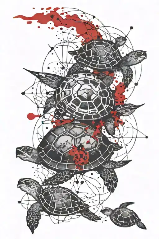 Universe With Floating Turtle