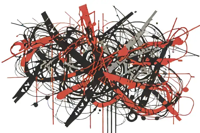 The Word Amavi Bonded With Ropes