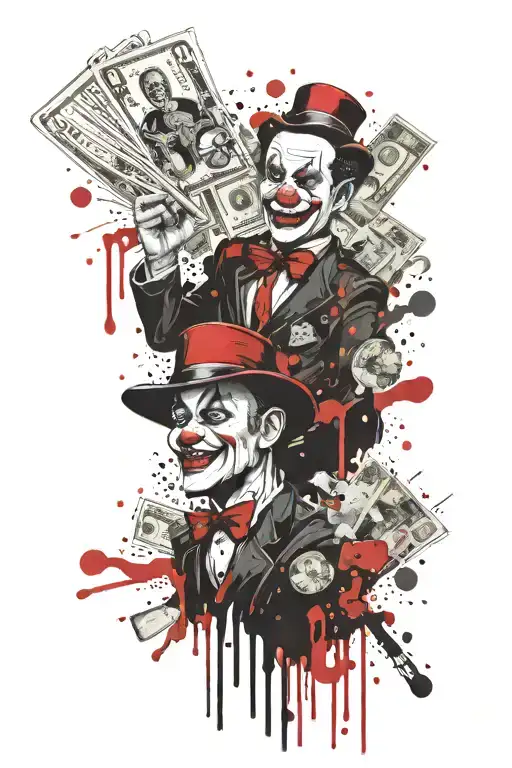 Casino Money Clowns Circus Money Guns Money Drugs