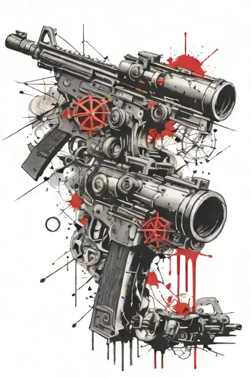 Compass Rose Machine Gun