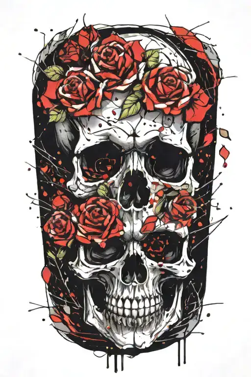 Skull And Roses