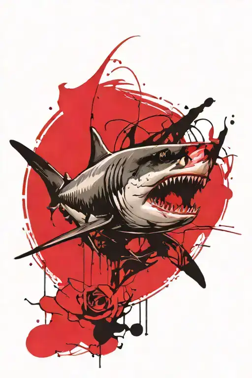 Pinup Girl Great White Shark