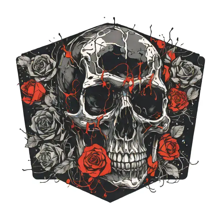 Skull And Roses