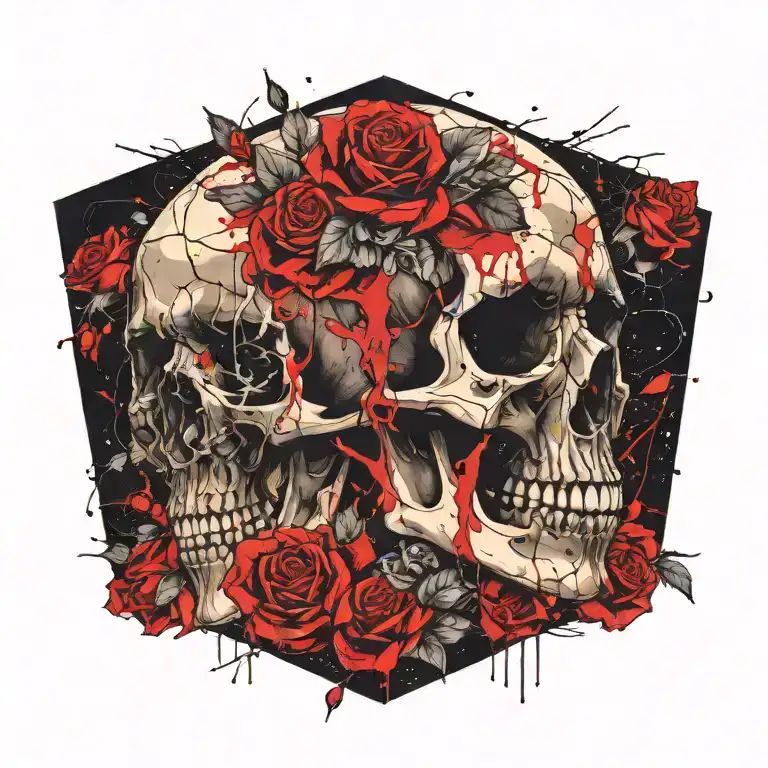 Skull And Roses