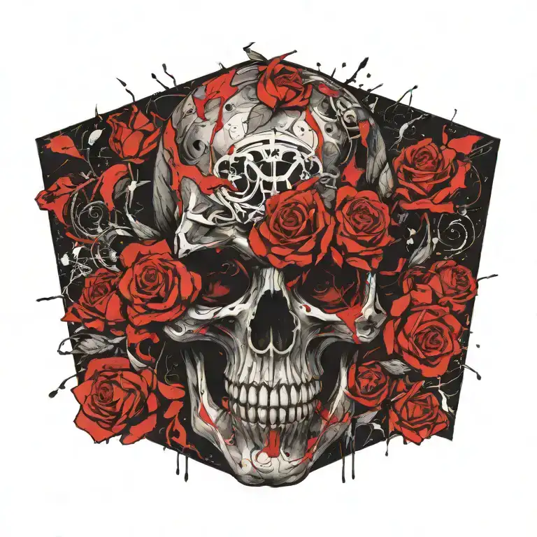 Skull And Roses