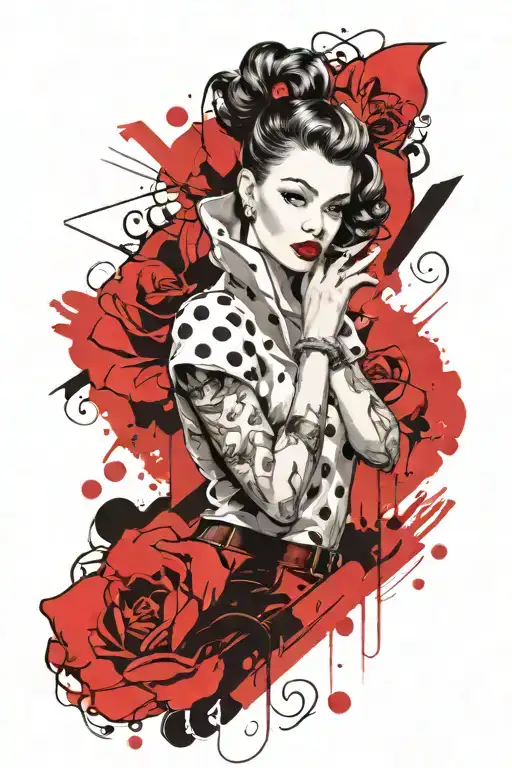 50S Pinup Girl Dressed