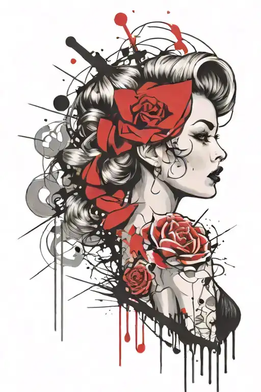 50S Pinup Girl Realism Tall