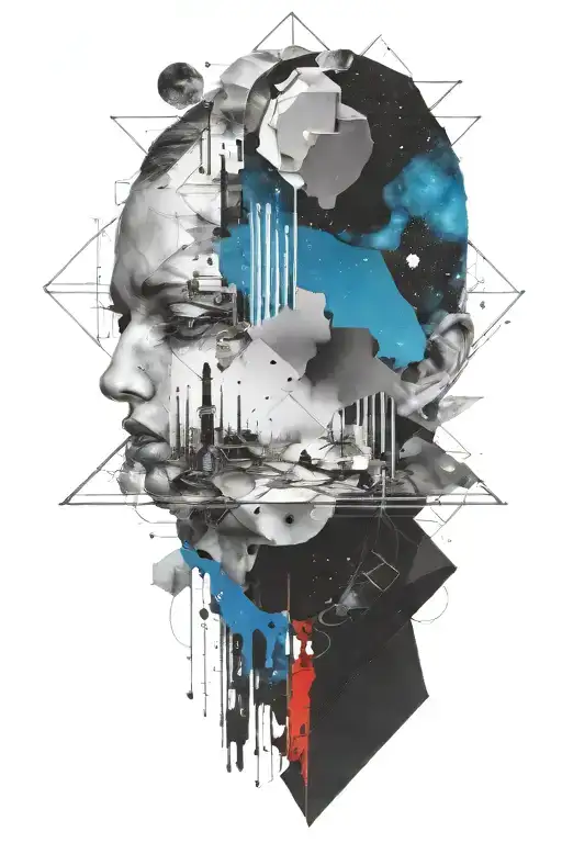 A Robe Made Of Space Including Stars On A Side Profile