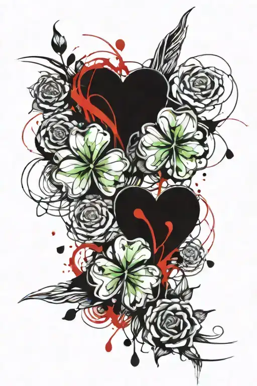 Shamrock And Rose Intertwined