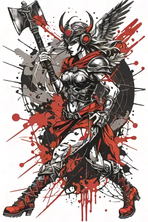 Valkyrie With Axe