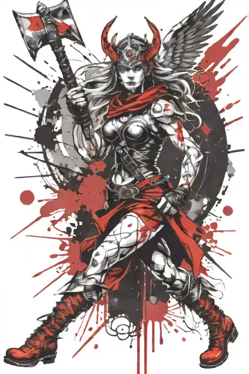 Valkyrie With Axe