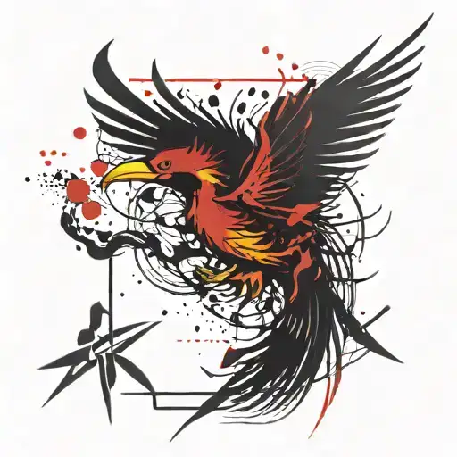 Phoenix With Bird Of Paradise