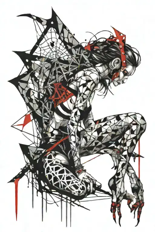 Samuray Girl And Goth Spider