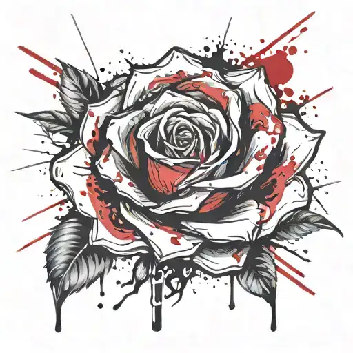 Bleeding Red Rose