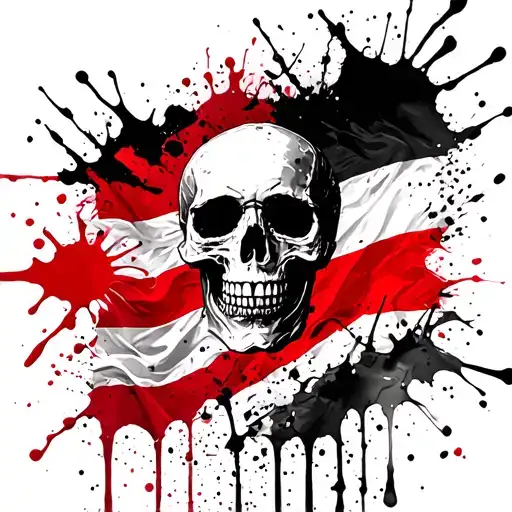Skull And Sardinia Flag