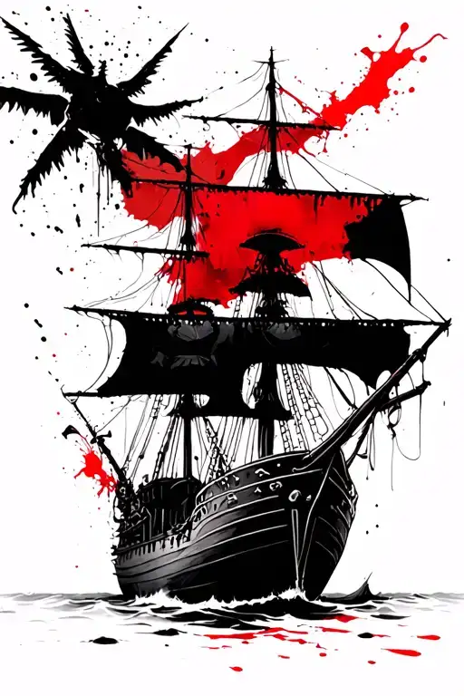 Pirate Ship With Zombie Crew