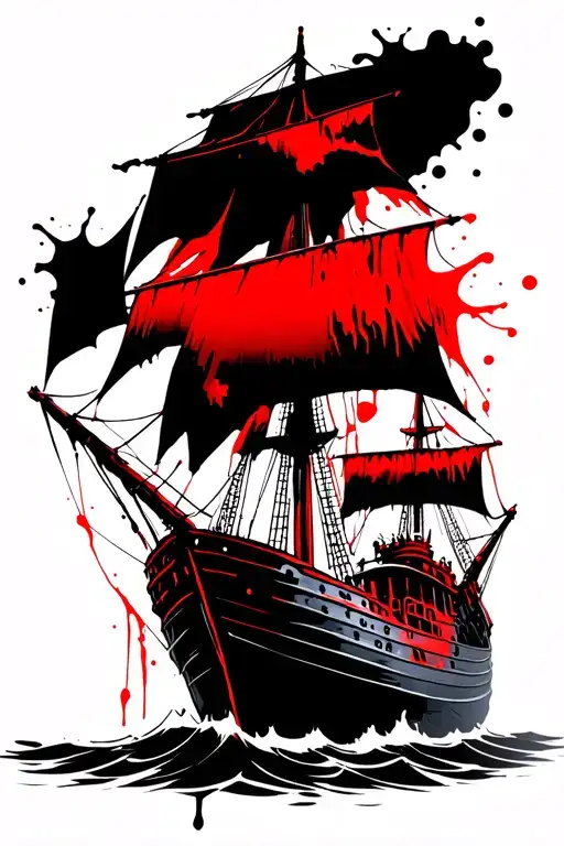 Pirate Ship With Zombie Crew