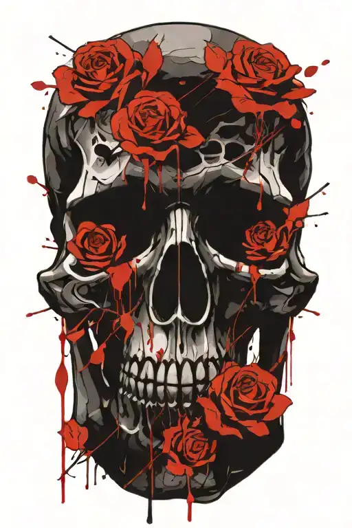 Skull And Roses