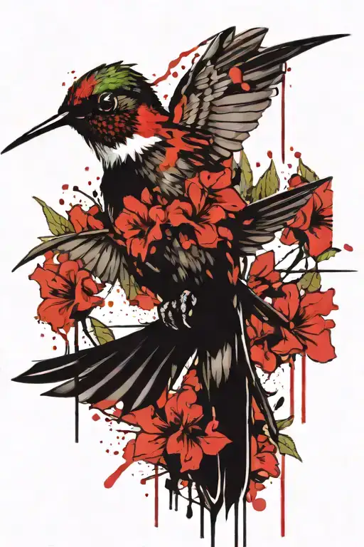 Crying Hummingbird Perched